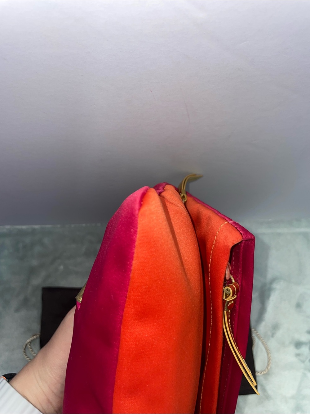 Coach ‘Amanda’ Satin Foldover Clutch - Picture 4 of 13